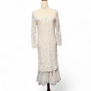 Jessica McClintock Lace Long Sleeve Dress